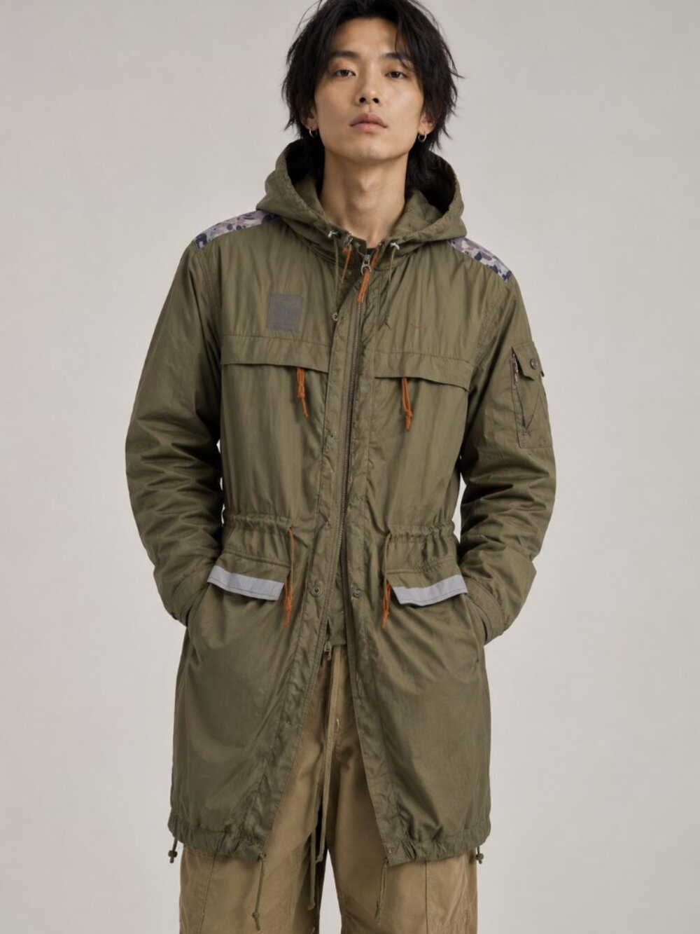 Puma × Mihara Yasuhiro Collaboration Nylon Jacket Mens Size medium Green Camo